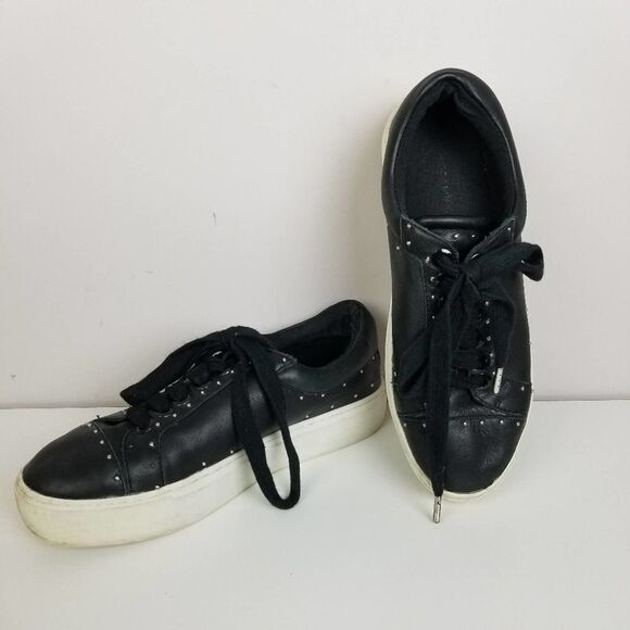 REBECCA Minkoff black studded lace up sneakers - Picture 6 of 7